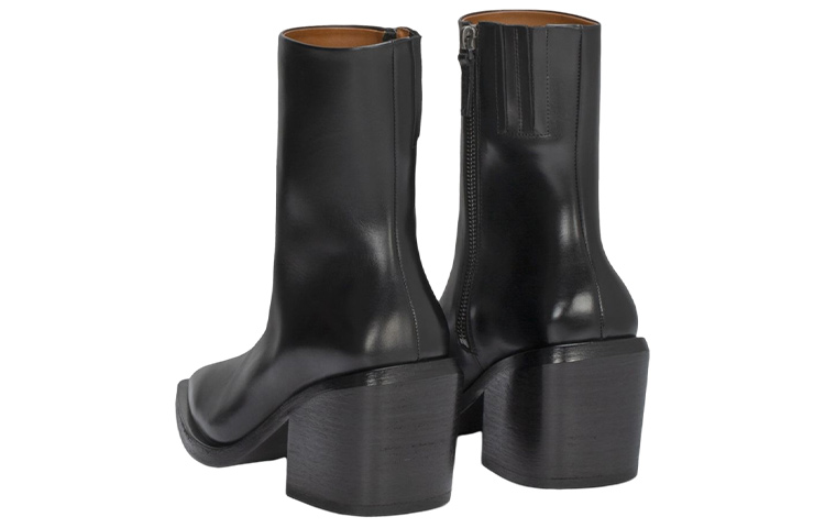 Lookbook (W) マルセル アルゼット ブーツ (黒・チャンキーヒール) MW6875118666