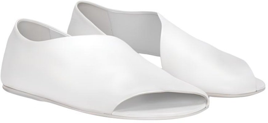 (Women) Marsèll Arsella 'White Open-Toe Flat' MW1902150110 Order (Women) Marsèll Arsella 'White Open-Toe Flat' MW1902150110