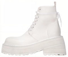 (Women) Marsèll Carretta Leather Lace-Up Ankle Boots 'White' MW5596150110 (Women) Marsèll Carretta Leather Lace-Up Ankle Boots 'White' MW5596150110