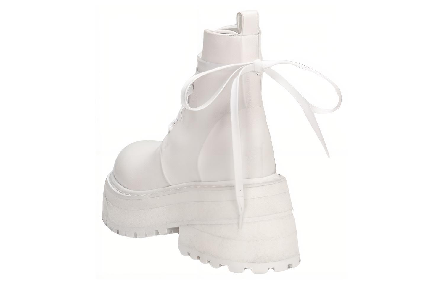 Shop (Women) Marsèll Carretta Leather Lace-Up Ankle Boots 'White' MW5596150110