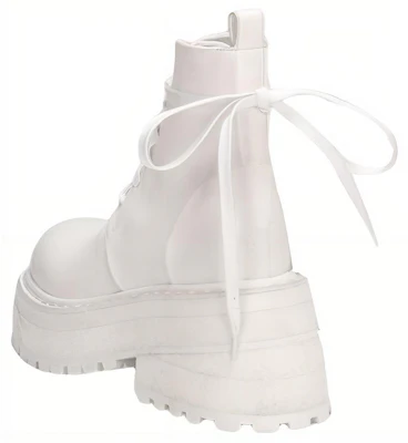 (Women) Marsèll Carretta Leather Lace-Up Ankle Boots 'White' MW5596150110 Shop (Women) Marsèll Carretta Leather Lace-Up Ankle Boots 'White' MW5596150110