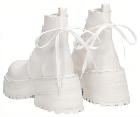 (Women) Marsèll Carretta Leather Lace-Up Ankle Boots 'White' MW5596150110 Purchase (Women) Marsèll Carretta Leather Lace-Up Ankle Boots 'White' MW5596150110