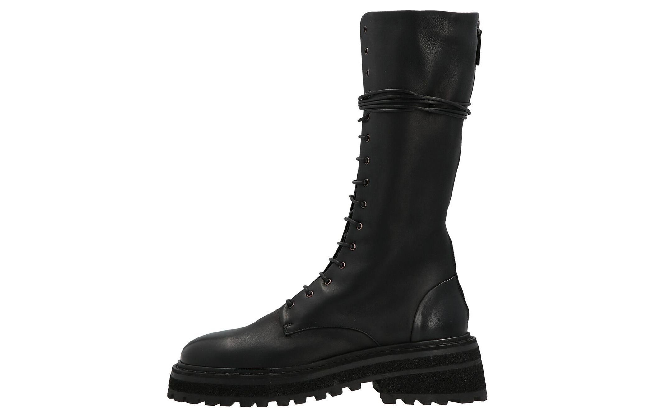 (W) Marsèll Carro Boots 'Smooth Black Lace-Up'