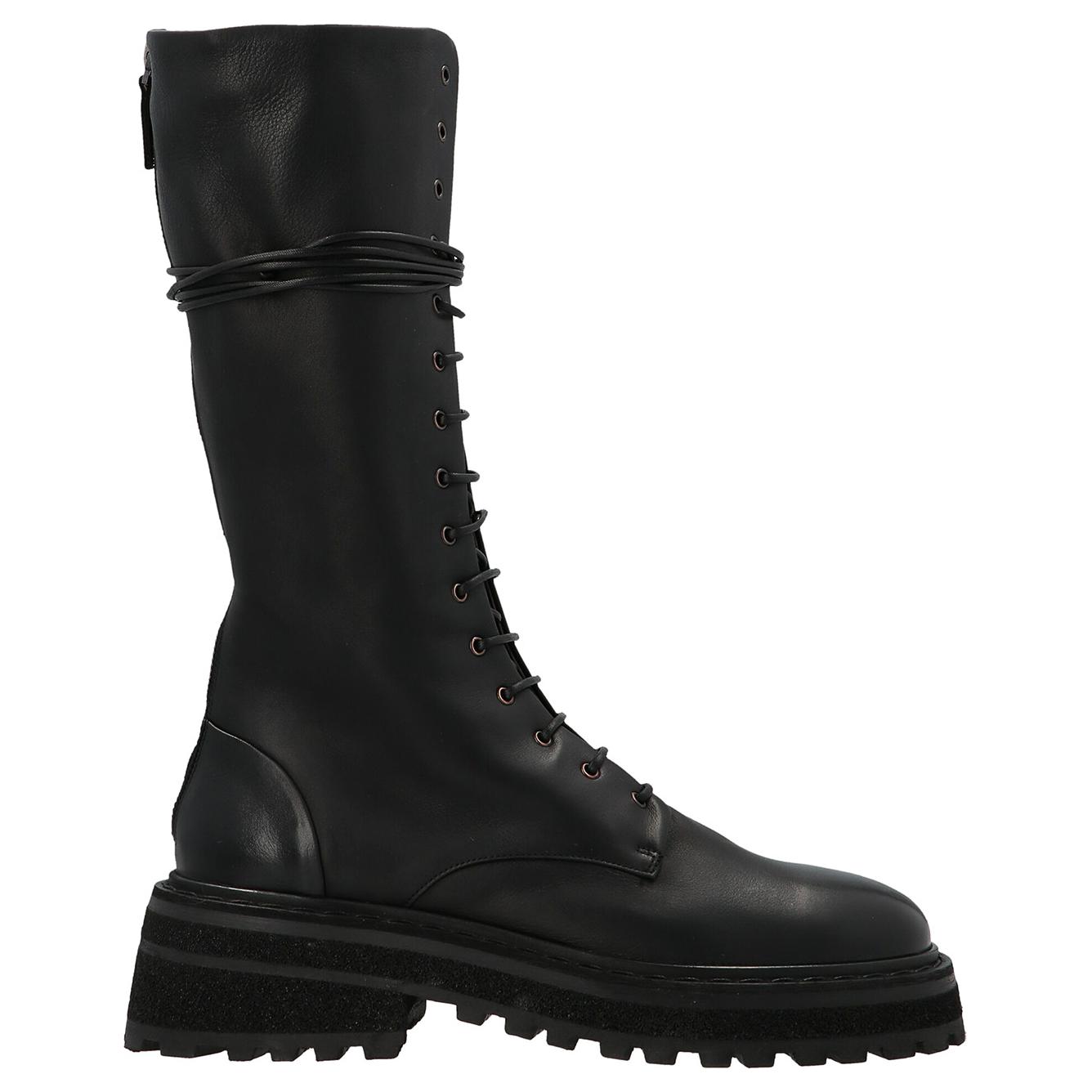 (W) Marsèll Carro Boots 'Smooth Black Lace-Up' 圖 2