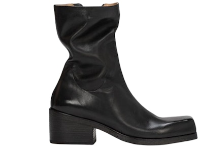 (W) 마르셀 카셀로 블랙 스퀘어토 레더 앵클 부츠 MW6665193666 Order (W) 마르셀 카셀로 블랙 스퀘어토 레더 앵클 부츠 MW6665193666