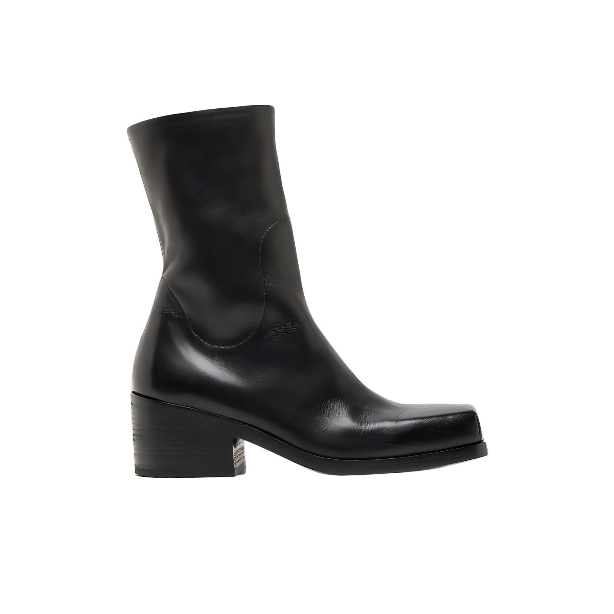 (W) Marsèll Cassello Square-Toe Leather Boot 'Black' 圖 2