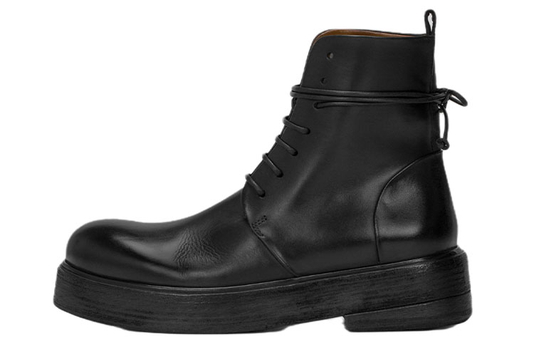 (W) Marsèll Classic Platform Lace-Up Boot 'Black'