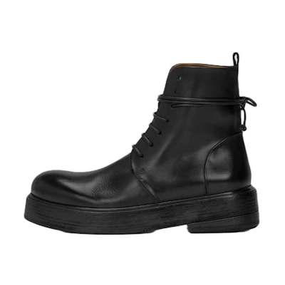 (W) Marsèll Classic Platform Lace-Up Boot 'Black'
