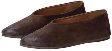 Marsèll馬塞爾 Coltellaccio 絨面 時尚套腳 平底鞋 女款 棕色 Lookbook Marsèll馬塞爾 Coltellaccio 絨面 時尚套腳 平底鞋 女款 棕色