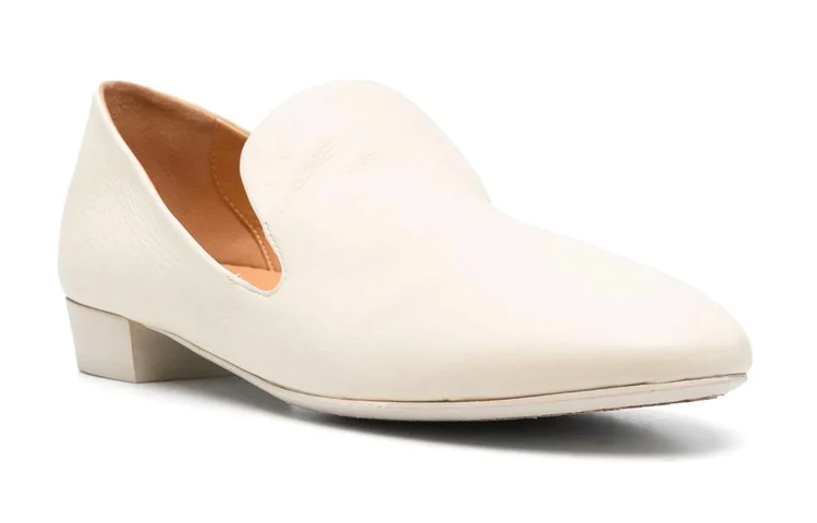 Order (Women) Marsèll Coltellino 'White Leather Slip-On Loafer' MW2834157118