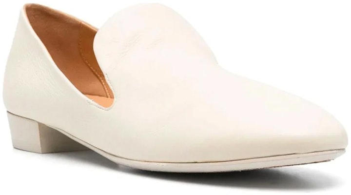 (Women) Marsèll Coltellino 'White Leather Slip-On Loafer' MW2834157118 Order (Women) Marsèll Coltellino 'White Leather Slip-On Loafer' MW2834157118