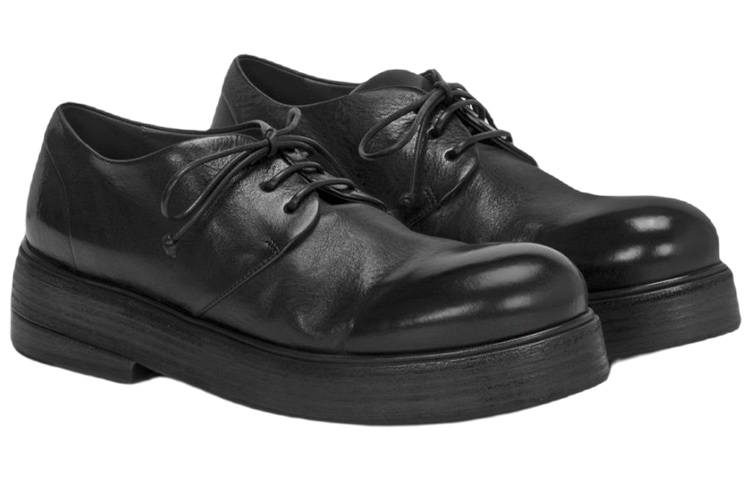 (W) Marsèll Derby Flat 'Fashion Black Leather' 圖 3