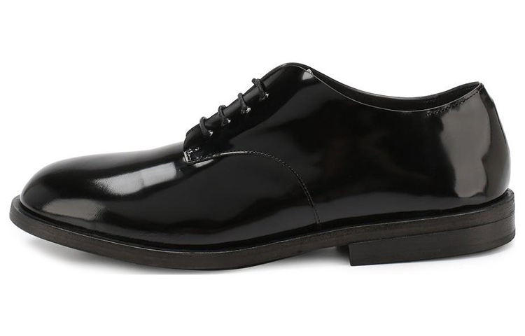 (W) Marsèll Derby Flat 'Smooth Patent Black'