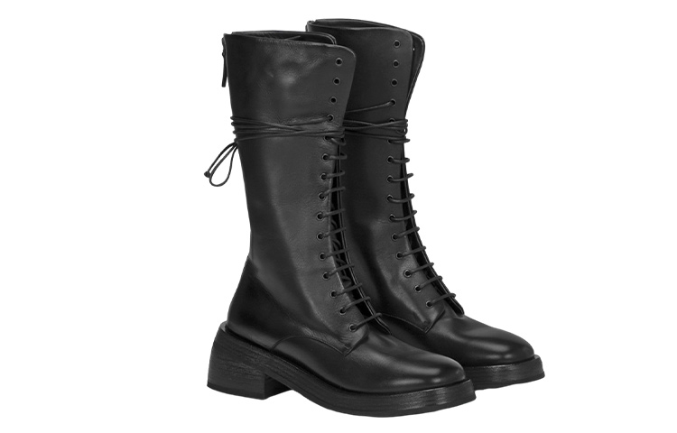 Lookbook (W) 마르셀 폰델로 블랙 레더 하이탑 부츠 (or) 마르셀 폰델로 블랙 하이탑 MW6056118666