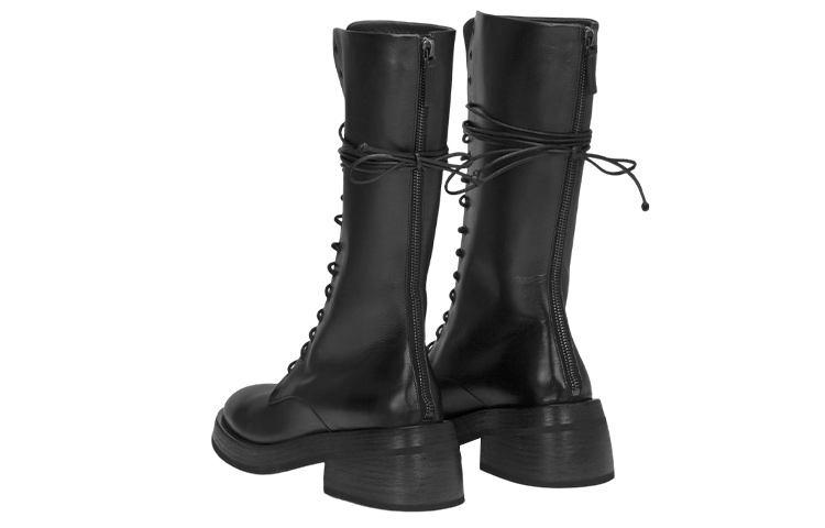 Shop (W) 마르셀 폰델로 블랙 레더 하이탑 부츠 (or) 마르셀 폰델로 블랙 하이탑 MW6056118666