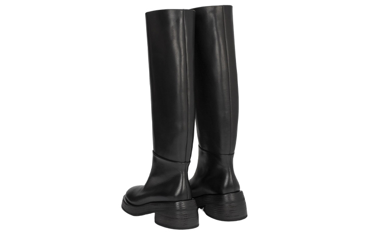 (W) Marsèll Fondello High-Top Slip-On 'Black Leather' 圖 3