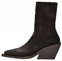(Women) Marsèll Gessetto Ankle Boot 'Dark Brown Suede Fashion Chunky Heel' MW6930141460 (Women) Marsèll Gessetto Ankle Boot 'Dark Brown Suede Fashion Chunky Heel' MW6930141460