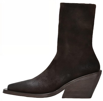 (Women) Marsèll Gessetto Ankle Boot 'Dark Brown Suede Fashion Chunky Heel' MW6930141460 Buy (Women) Marsèll Gessetto Ankle Boot 'Dark Brown Suede Fashion Chunky Heel' MW6930141460