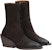 (W) Marsèll Gessetto But Ankle 'Dark Brown Suede Tumit Chunky Fesyen'. MW6930141460