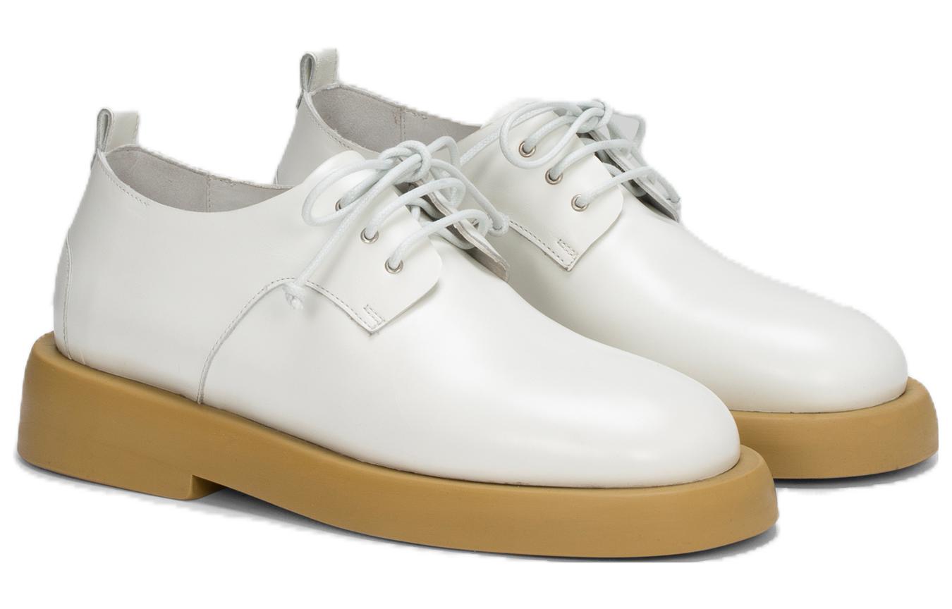 Lookbook (W) マルセル ゴメッロ 白レザー レースアップ MWG471196110S870