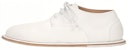 (Women) Marsèll Guardella 'White Leather Lace-Up Flats' MW6270355110SB31