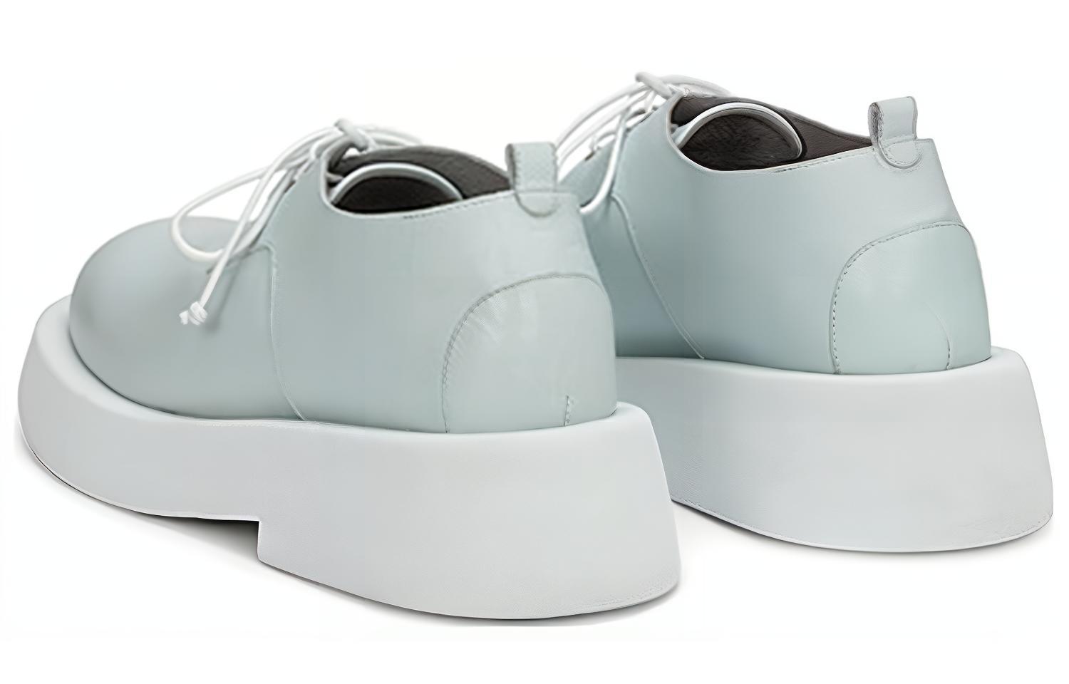 Shop (W) Marsèll 蓝色系带平底鞋 MWG550193901