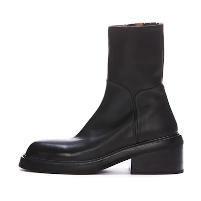 (W) Marsèll Leather Ankle Boot 'Fashion Black'