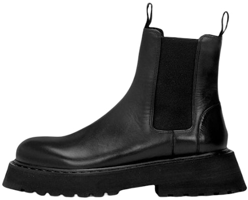 (Women) Marsèll Leather Chelsea Boots 'Black Platform Slip-On' MW6301118666 Buy (Women) Marsèll Leather Chelsea Boots 'Black Platform Slip-On' MW6301118666
