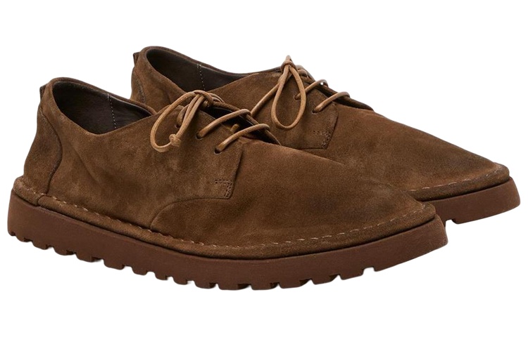 Lookbook (Women) Marsèll Leather Flat Lace-up 'Brown' MWG112M141490
