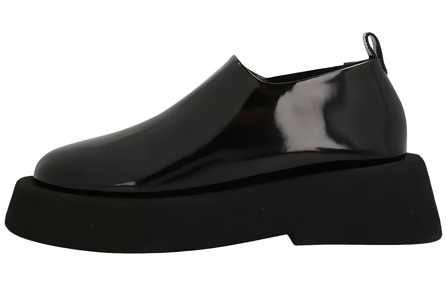 (W) Marsèll Leather Flats 'Black'