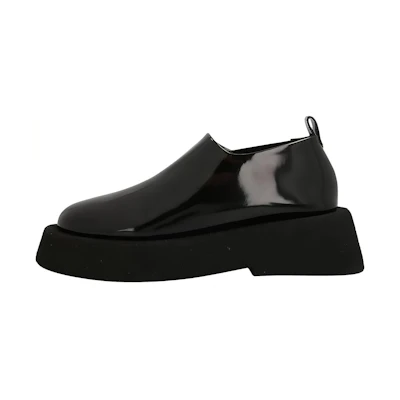 (W) Marsèll Leather Flats 'Black'