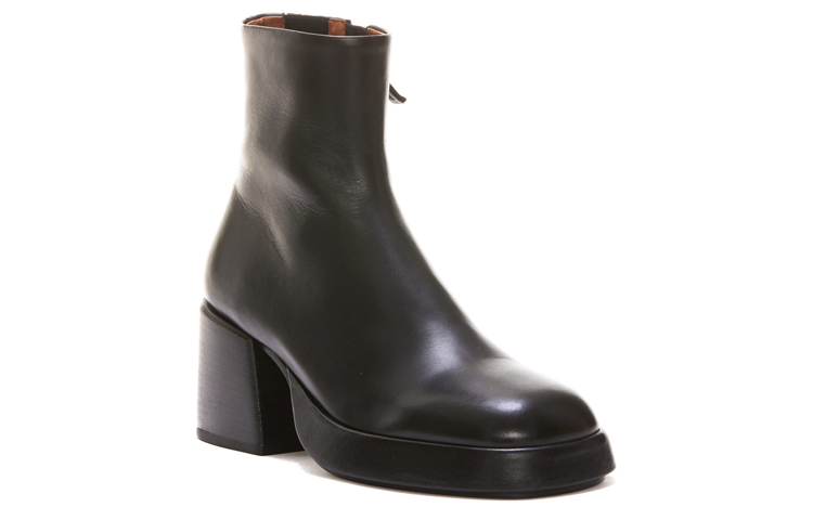 (W) Marsèll Leather High-Heel Ankle Boot 'Black Fashion' 圖 3