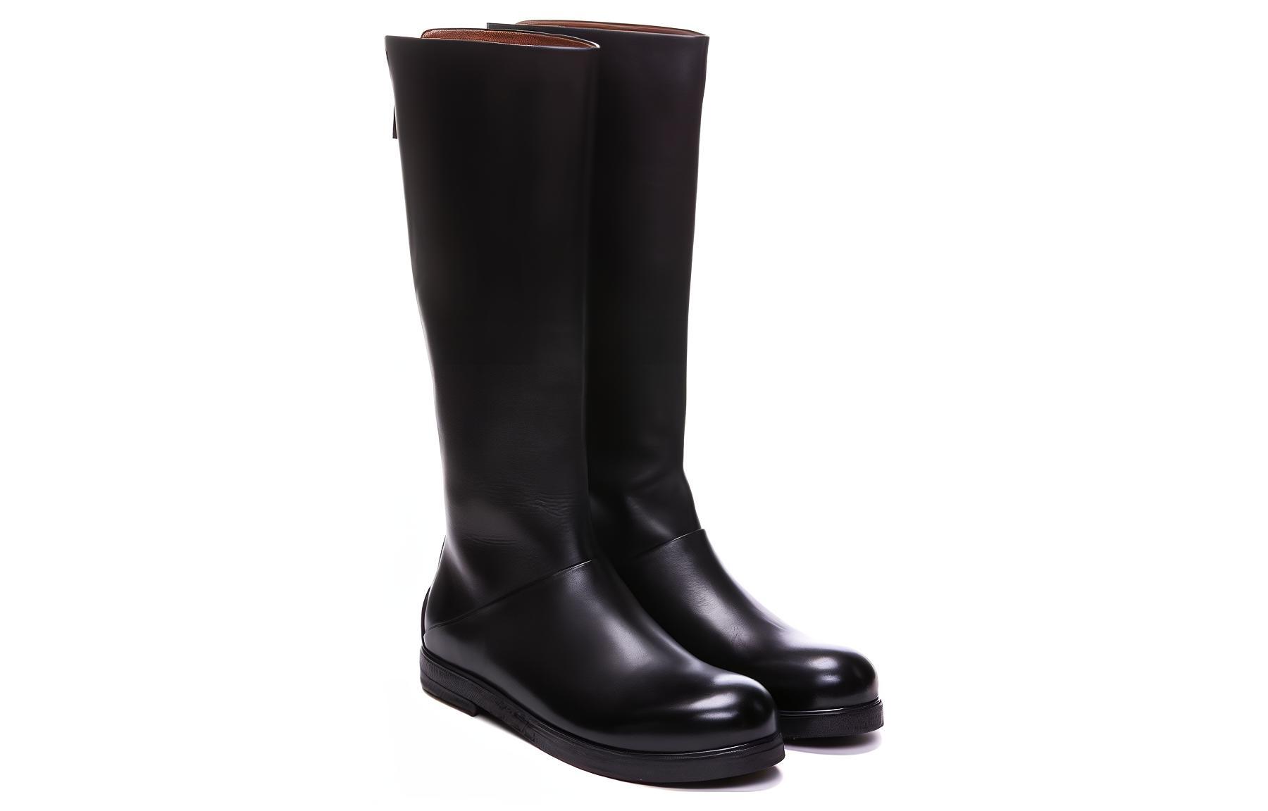 (W) Marsèll Leather High-Top Boot 'Black' 圖 4