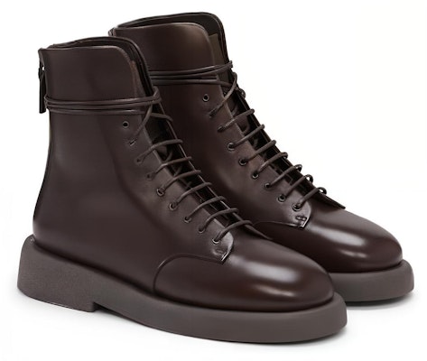(Women) Marsèll Leather Lace-Up Ankle Boot 'Dark Brown' MWG470118460 Order (Women) Marsèll Leather Lace-Up Ankle Boot 'Dark Brown' MWG470118460