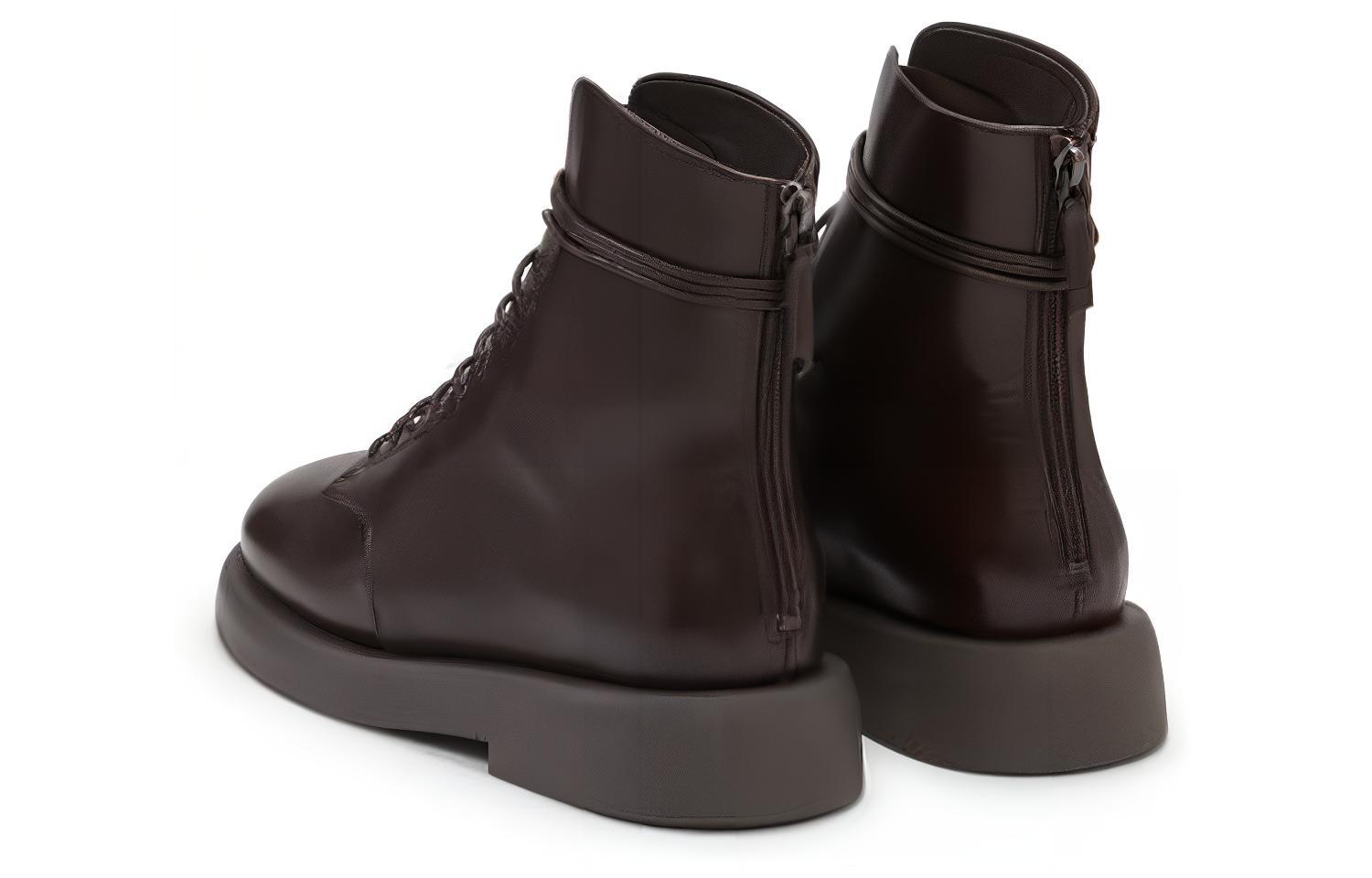 Lookbook (W) Bota Marsèll de Cuero con Cordones al Tobillo 'Marrón Oscuro' MWG470118460