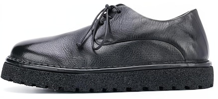 (Women) Marsèll Leather Lace-up Flats 'Black' MWG353P150666 (Women) Marsèll Leather Lace-up Flats 'Black' MWG353P150666