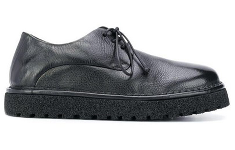 Order (Women) Marsèll Leather Lace-up Flats 'Black' MWG353P150666