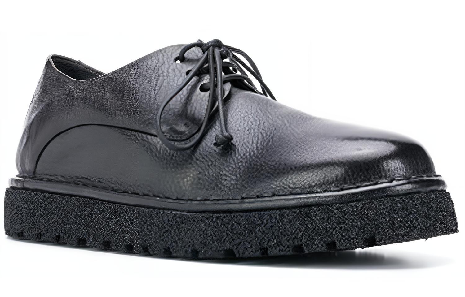 Lookbook (Women) Marsèll Leather Lace-up Flats 'Black' MWG353P150666