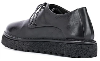 Shop (W) マルセル レザー レースアップ フラットシューズ (黒) MWG353P150666