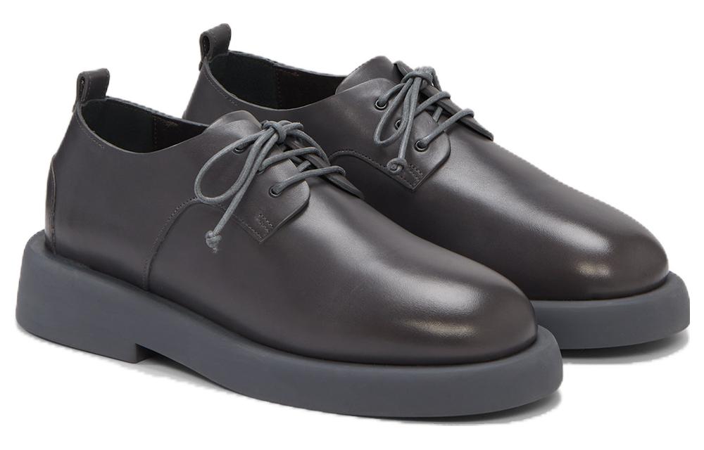 Shop (W) 마르셀 블랙 가죽 둥근코 로우탑 레이스업 MWG471118260