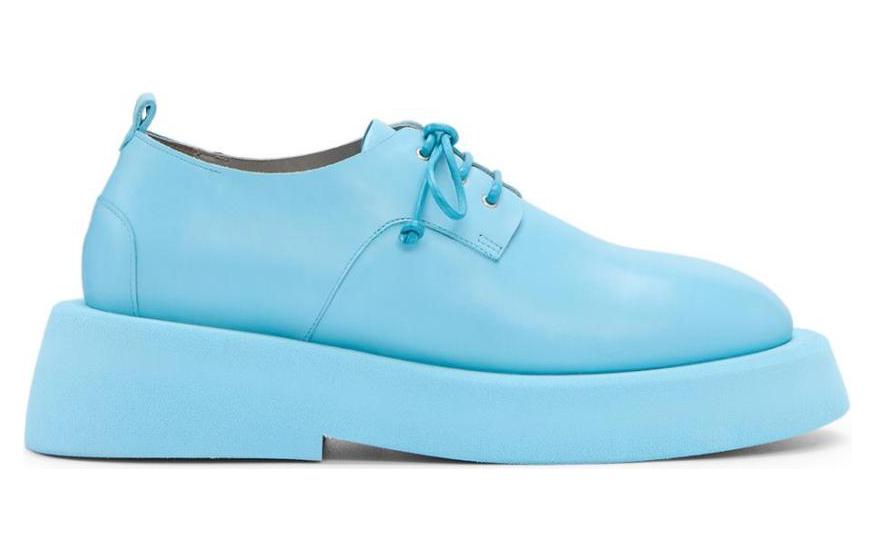 Order Marsèll馬塞爾 皮革 圓頭厚底 女休閒鞋單鞋 女款 藍色