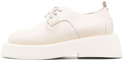 (Women) Marsèll Leather Round-Toe Lace-Up 'Beige' MWG550118180 (Women) Marsèll Leather Round-Toe Lace-Up 'Beige' MWG550118180