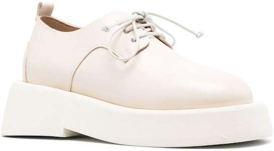 (W) Marsèll Zapatos de Cuero Beige con Punta Redonda y Cordones MWG550118180 Lookbook (W) Marsèll Zapatos de Cuero Beige con Punta Redonda y Cordones MWG550118180