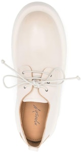 (W) Marsèll Zapatos de Cuero Beige con Punta Redonda y Cordones MWG550118180 Shop (W) Marsèll Zapatos de Cuero Beige con Punta Redonda y Cordones MWG550118180