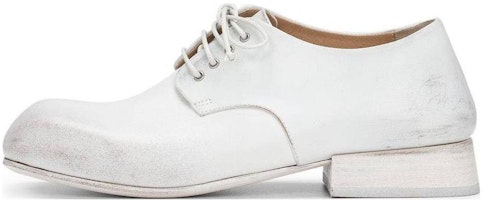 (Women) Marsèll Leather Round-Toe Lace-Up Boots 'White' MW8051177111 (Women) Marsèll Leather Round-Toe Lace-Up Boots 'White' MW8051177111