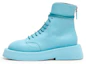 Buy (W) Marsèll Leren Ronde-Neus Plateau Veterlaarzen ''Blauw'' MWG553193918