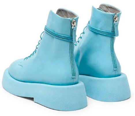 (W) Marsèll Leren Ronde-Neus Plateau Veterlaarzen ''Blauw'' MWG553193918 Shop (W) Marsèll Leren Ronde-Neus Plateau Veterlaarzen ''Blauw'' MWG553193918