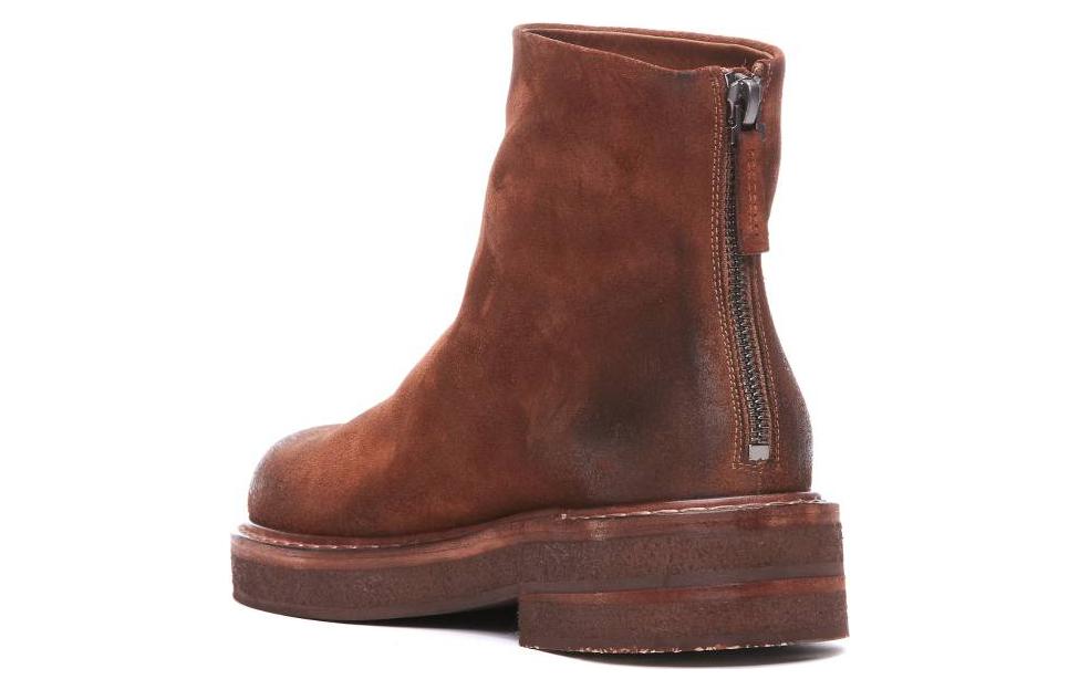 (W) Marsèll Leather Round-Toe Slip-On Boot 'Brown' 圖 3