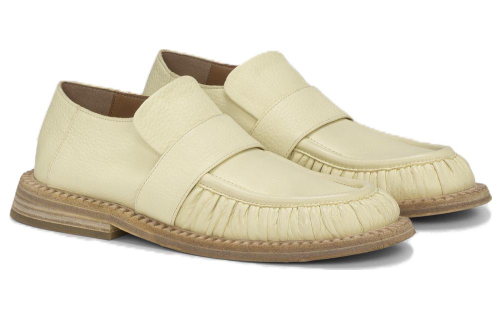 (W) Marsèll Leather Round-Toe Slip-On Loafer 'Beige' 圖 3