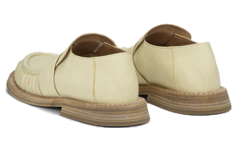 (W) Marsèll Leather Round-Toe Slip-On Loafer 'Beige' 圖 4